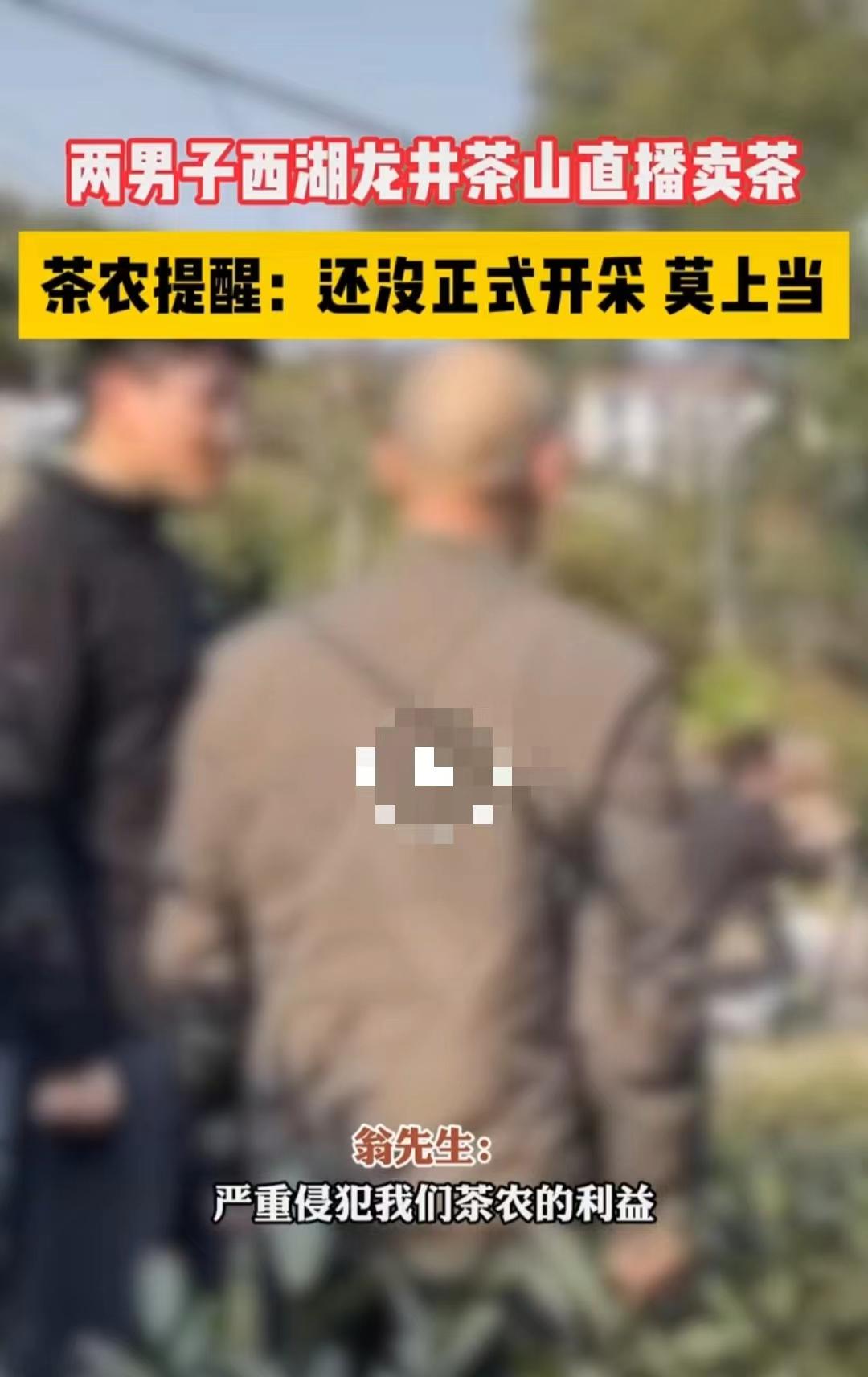 茶農(nóng)怒斥2男子偷進(jìn)茶園直播賣低價(jià)茶